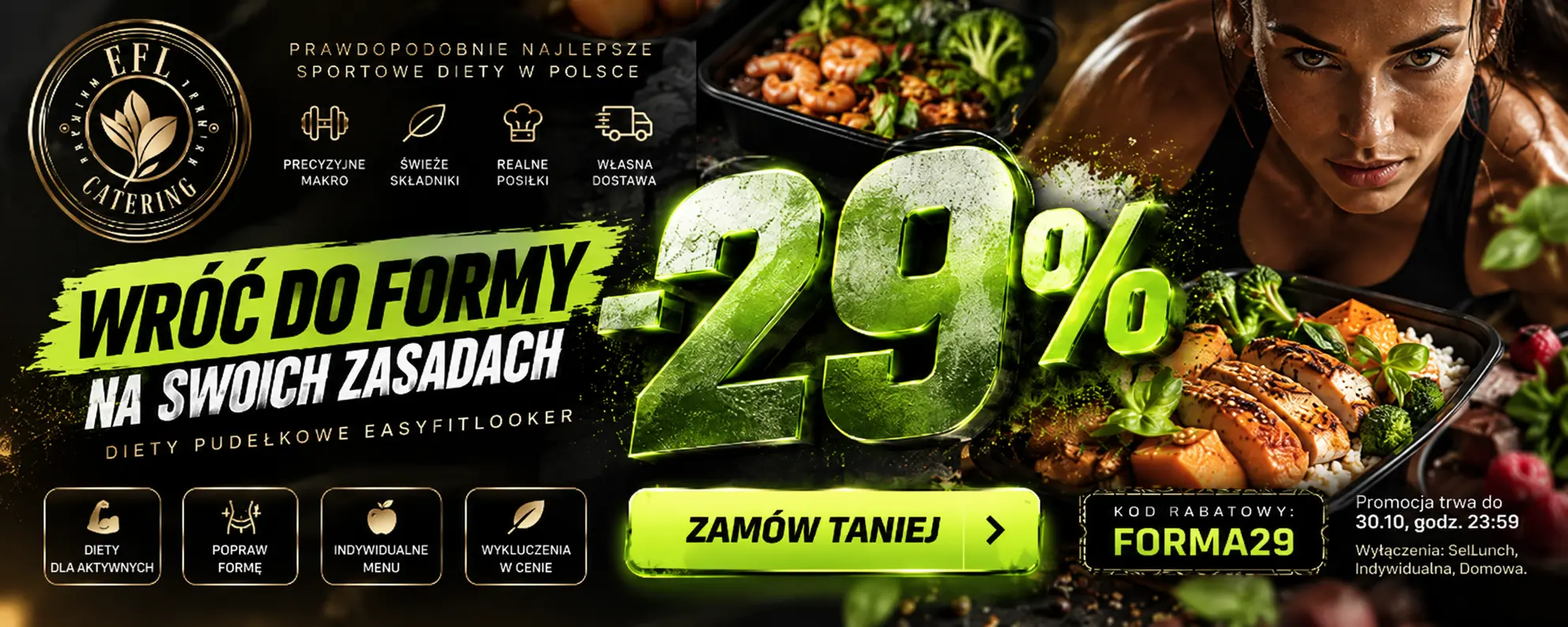 EasyFitLooker -29% na diety pudełkowe. Kod FORMA29